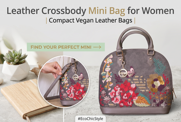 Leather Crossbody Mini Bag for Women | Compact Vegan Leather Bags | PickAleaf