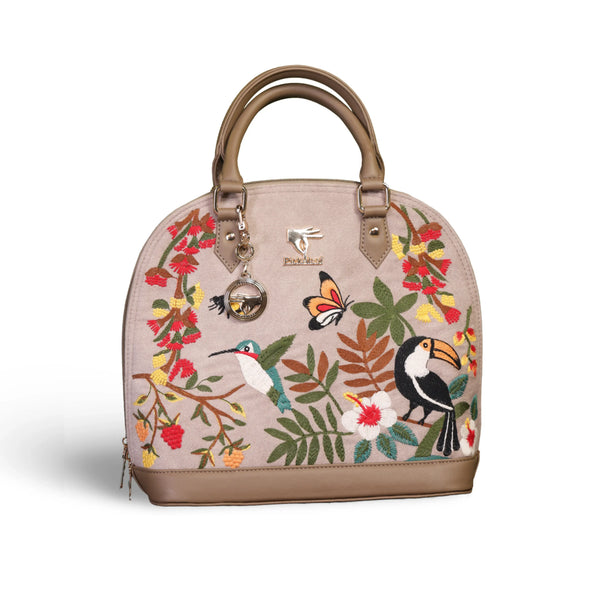Designer Handbag for Women in Vegan Leather | Beige | PickAleaf