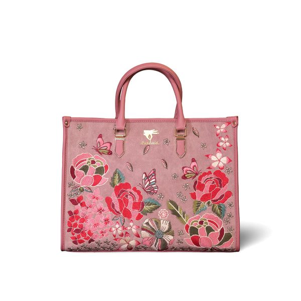 Wedding Tote Bag for women in Vegan Leather | Pink | PickAleaf