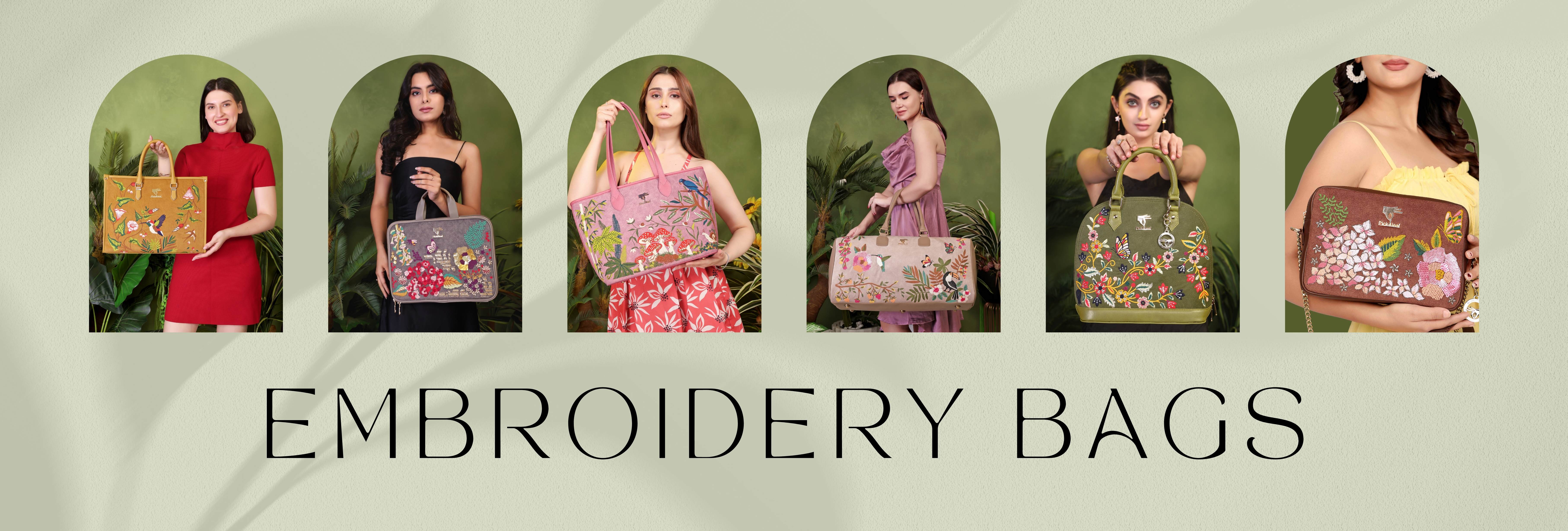 PickAleaf Vegan Leather Bags with Luxury Embroidery – Pickaleaf.Us